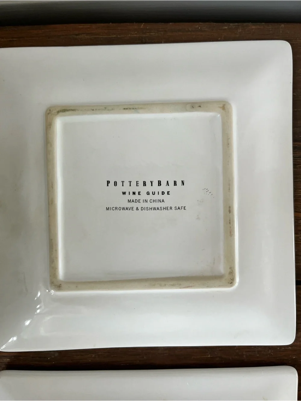 Pottery Barn Wine Guide Appetizer Plates (4)